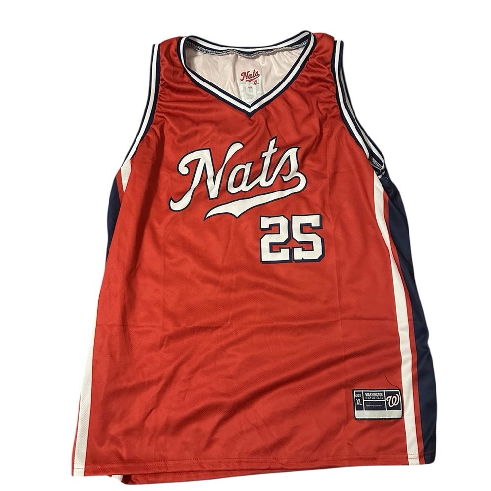 Washington Nationals Baseball 2025 Basketball Jersey